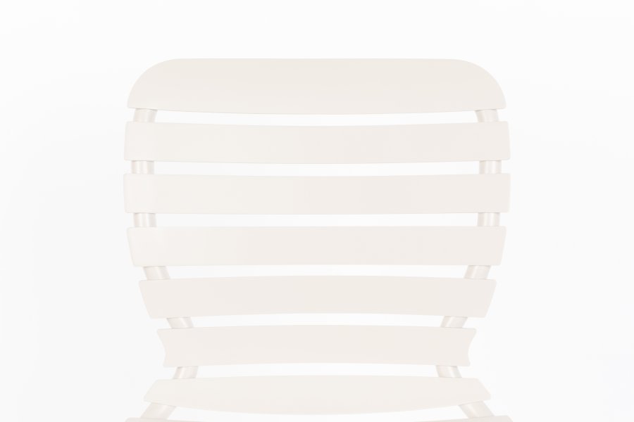 ZUIVER Vondel havestol, stabelbar - ler hvid aluminium