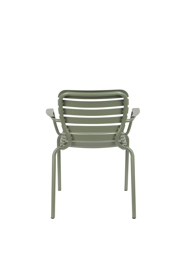 ZUIVER Vondel havestol, m. armln - grn aluminium