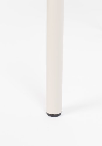 ZUIVER Vondel havestol, m. armln - ler hvid aluminium