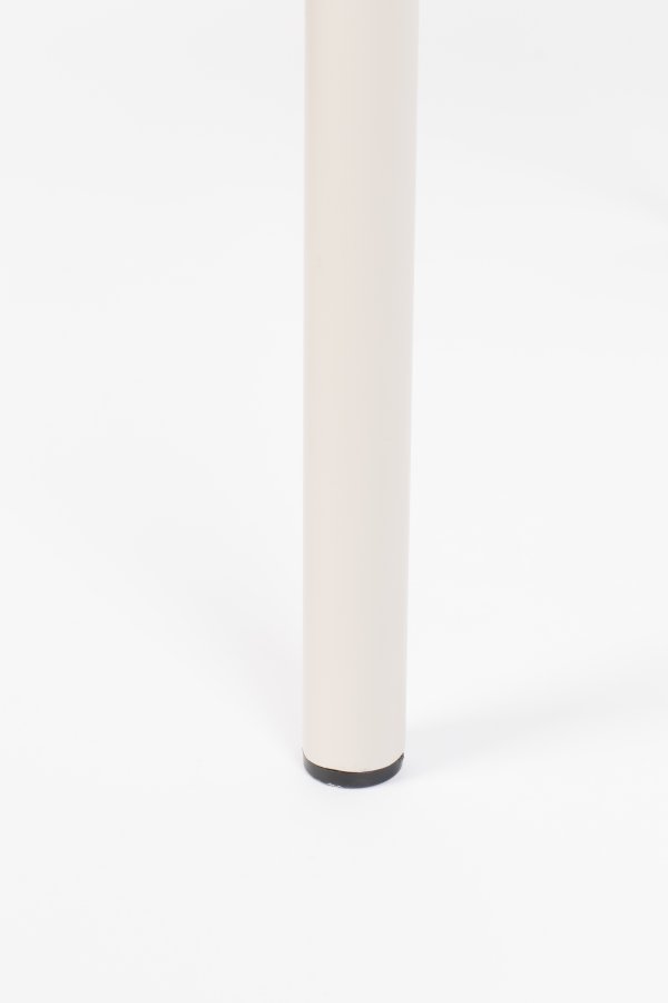 ZUIVER Vondel havestol, m. armln - ler hvid aluminium