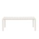 ZUIVER Vondel havebnk, rektangulr - ler hvid aluminium (129,5x45)