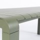 ZUIVER Vondel havebnk, rektangulr - grn aluminium (175x45)