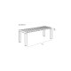 ZUIVER Vondel havebnk, rektangulr - ler hvid aluminium (175x45)