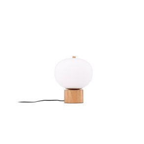 VENTURE DESIGN Cholet bordlampe - hvid glas og natur jern