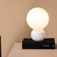VENTURE DESIGN Metz bordlampe - hvid glas og hvid terrazzo
