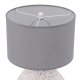 VENTURE DESIGN Sisteron bordlampe - mrkegr hr og hvid terrazzo