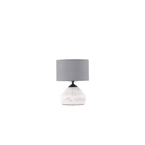VENTURE DESIGN Sisteron bordlampe - mrkegr hr og hvid terrazzo