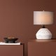 VENTURE DESIGN Sisteron bordlampe - mrkegr hr og hvid terrazzo