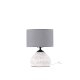 VENTURE DESIGN Sisteron bordlampe - mrkegr hr og hvid terrazzo