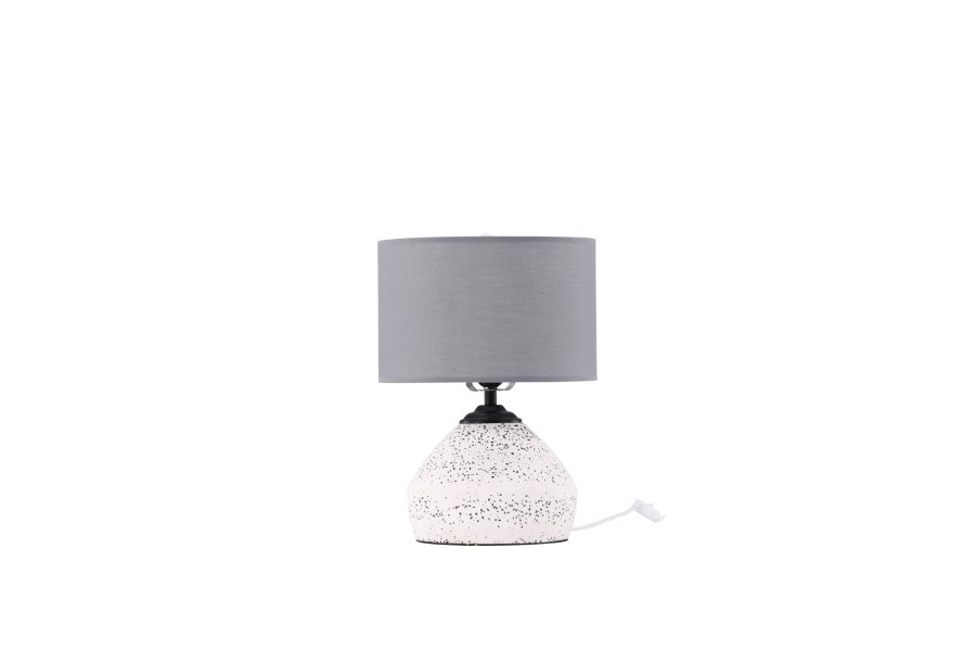 VENTURE DESIGN Sisteron bordlampe - mrkegr hr og hvid terrazzo