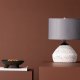 VENTURE DESIGN Sisteron bordlampe - mrkegr hr og hvid terrazzo