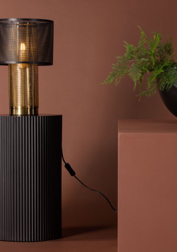 VENTURE DESIGN Gap bordlampe - guld og sort jern
