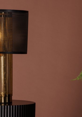 VENTURE DESIGN Gap bordlampe - guld og sort jern