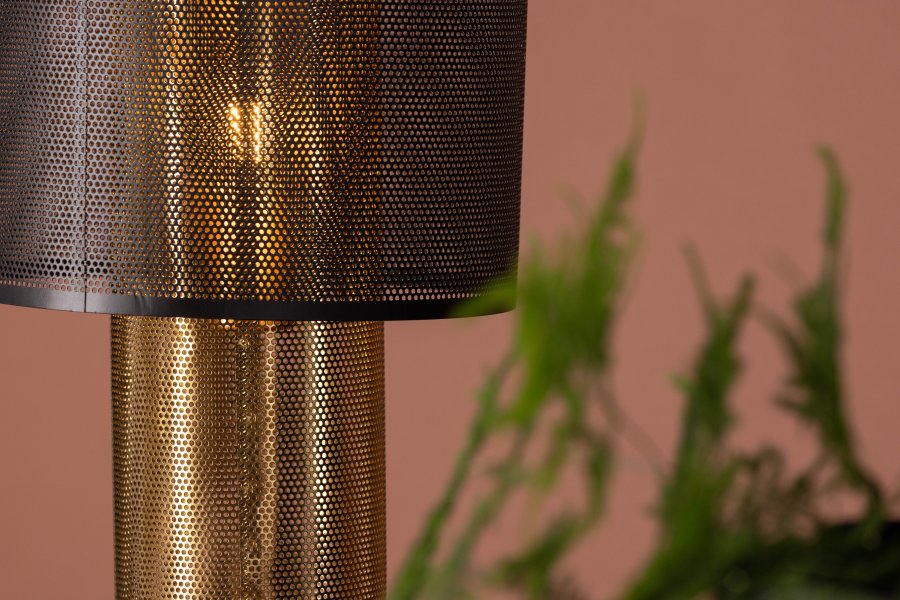 VENTURE DESIGN Gap bordlampe - guld og sort jern