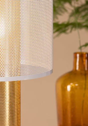 VENTURE DESIGN Gap bordlampe - hvid og guld jern