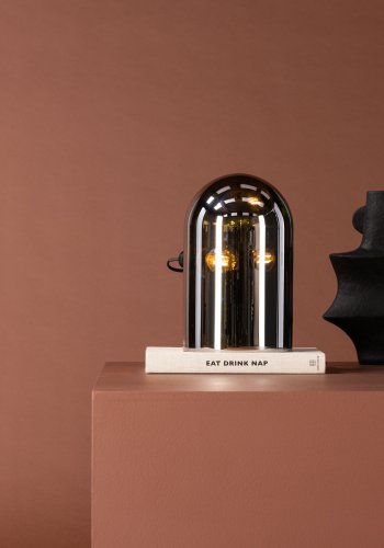 VENTURE DESIGN Quentin bordlampe - rgfarvet glas