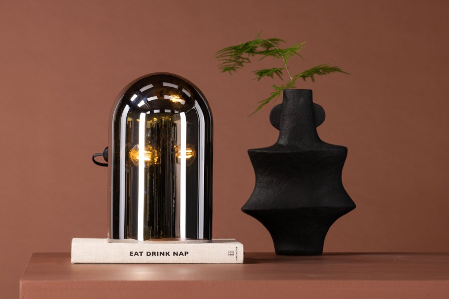 VENTURE DESIGN Quentin bordlampe - rgfarvet glas