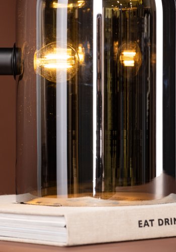 VENTURE DESIGN Quentin bordlampe - rgfarvet glas