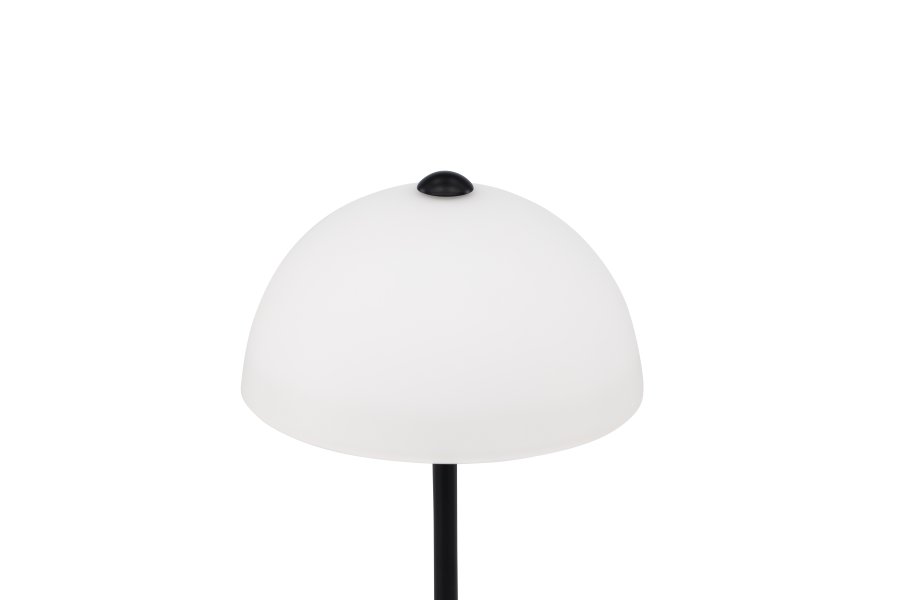 VENTURE DESIGN Ferrand bordlampe - hvid glas og sort jern