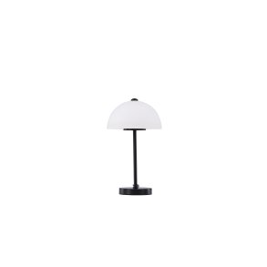 VENTURE DESIGN Ferrand bordlampe - hvid glas og sort jern