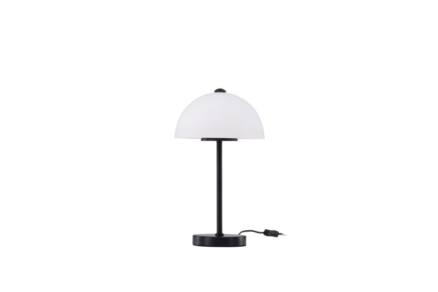 VENTURE DESIGN Ferrand bordlampe - hvid glas og sort jern