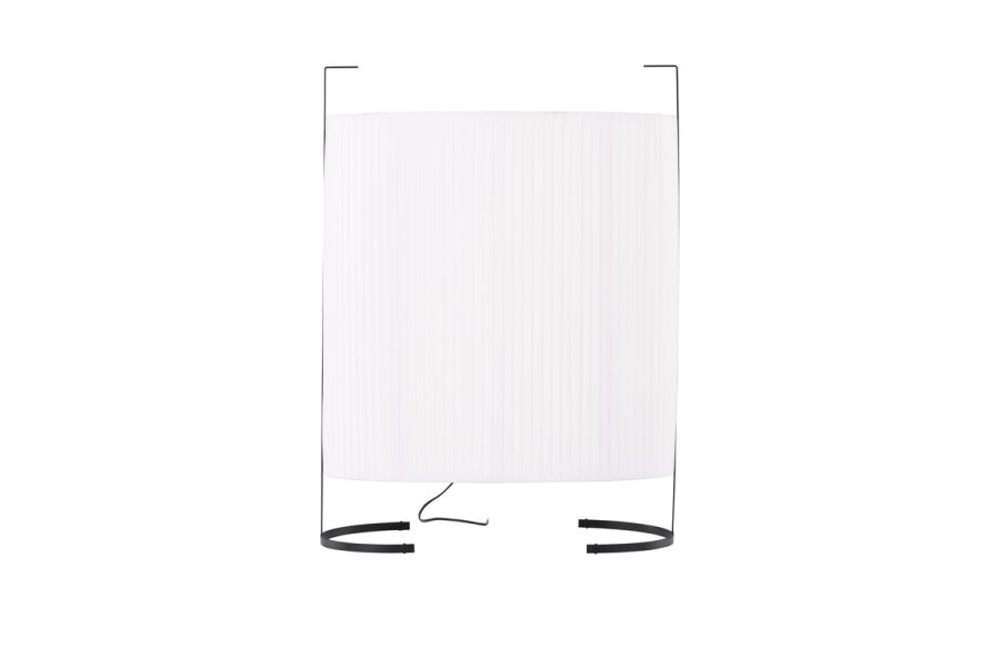 VENTURE DESIGN Rennes gulvlampe, Large - hvid stof og sort jern