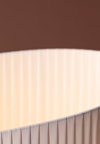 VENTURE DESIGN Rennes gulvlampe, Large - hvid stof og sort jern