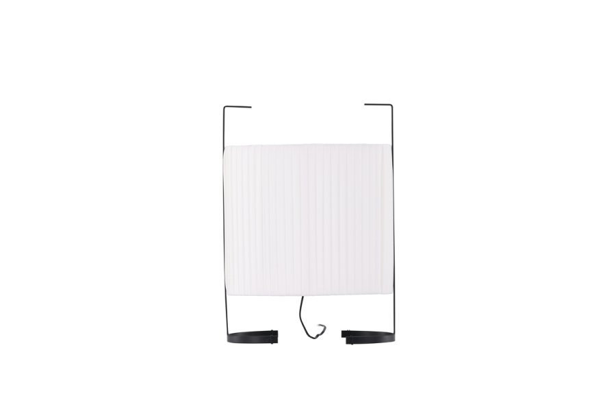 VENTURE DESIGN Rennes gulvlampe, Small - hvid stof og sort jern