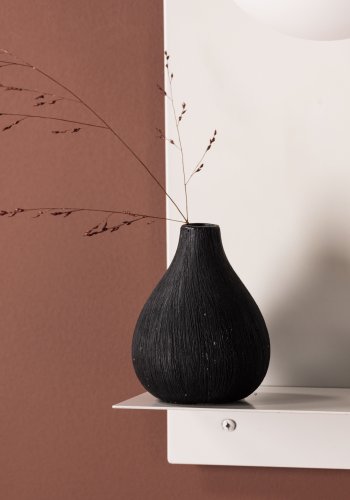 VENTURE DESIGN Troyes vglampe, m. hylde - hvid glas og lysegr jern