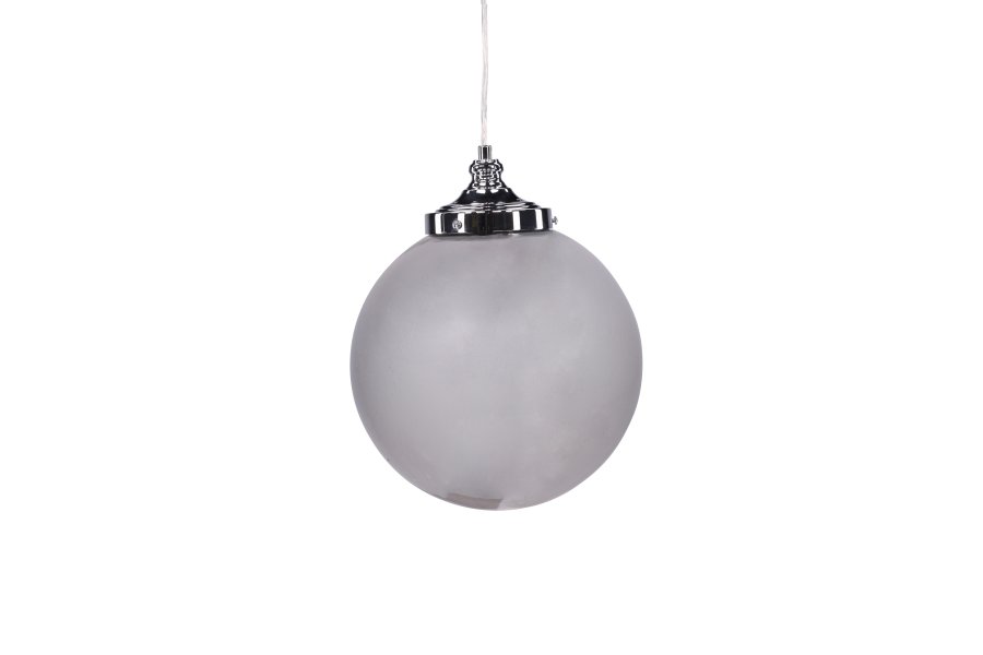 VENTURE DESIGN Lemans loftlampe, LED-lysstrimmel - rgfarvet glas og gr jern