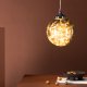 VENTURE DESIGN Lemans loftlampe, LED-lysstrimmel - rgfarvet glas og gr jern