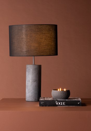 VENTURE DESIGN Nancy bordlampe - sort hr og gr beton