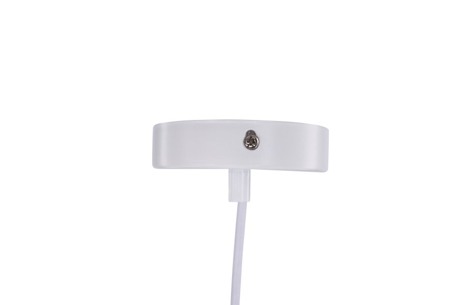 VENTURE DESIGN Nicola loftlampe, Large - hvid kunstige fjer