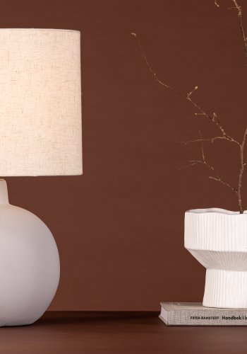 VENTURE DESIGN Torcello bordlampe - beige hr og gr beton