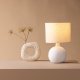 VENTURE DESIGN Torcello bordlampe - beige hr og hvid beton