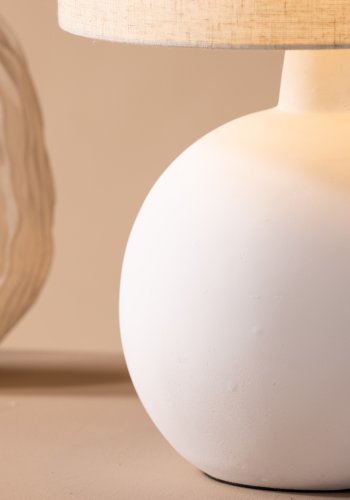 VENTURE DESIGN Torcello bordlampe - beige hr og hvid beton