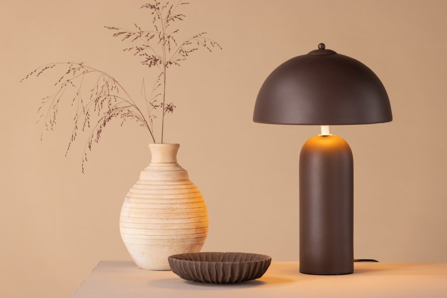 VENTURE DESIGN Corello bordlampe - brun sten