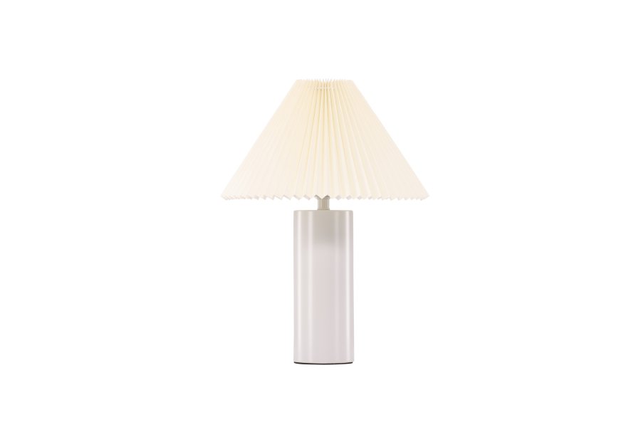 VENTURE DESIGN Largin bordlampe - offwhite papir og lysegr jern