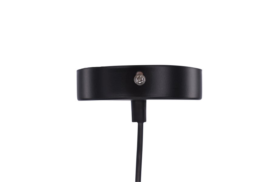 VENTURE DESIGN Nicola loftlampe, Medium - gr kunstige fjer