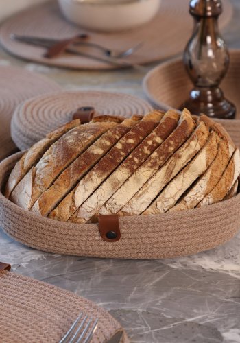 NORDVÄRK Jut brdkurv - beige bomuld (st med 3)