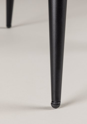 VENTURE DESIGN Leone spisebordsstol - beige polyester fljl og sort stl