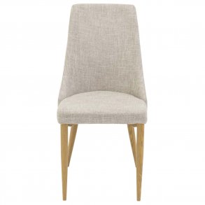 VENTURE DESIGN Leone spisebordsstol, m. armln - lysegr polyester og natur metal