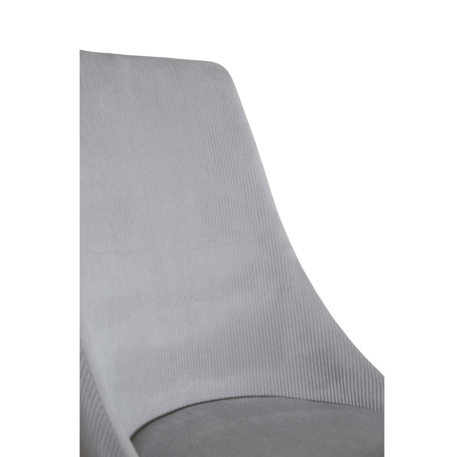 VENTURE DESIGN Leone spisebordsstol, m. armln - lysegr fljl og sort metal