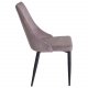VENTURE DESIGN Leone spisebordsstol, m. armln - dusty pink fljl og sort metal