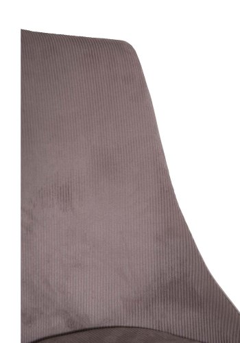VENTURE DESIGN Leone spisebordsstol, m. armln - dusty pink fljl og sort metal