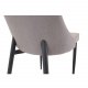 VENTURE DESIGN Leone 2.0 spisebordsstol, m. armln - gr polyester og sort metal