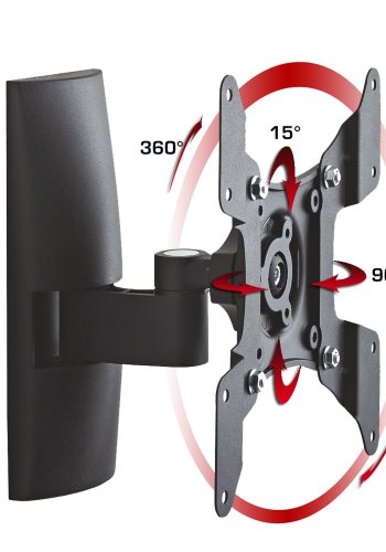 TS 1 vgbeslag til TV - sort aluminium