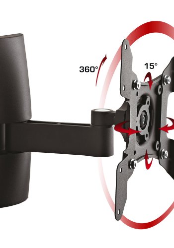TS 2 vgbeslag til TV- sort aluminium