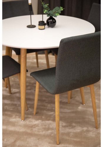 VENTURE DESIGN Agra gulvtppe - gr og bl uld (200x300) 