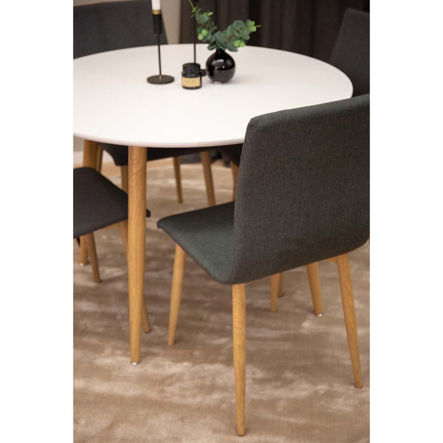 VENTURE DESIGN Agra gulvtppe - gr og bl uld (200x300) 